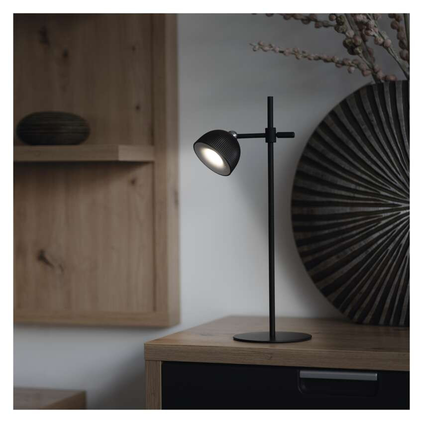 EMOS Z7635B, Sophie LED asztali lámpa, újratölthető, fekete – 1. kép