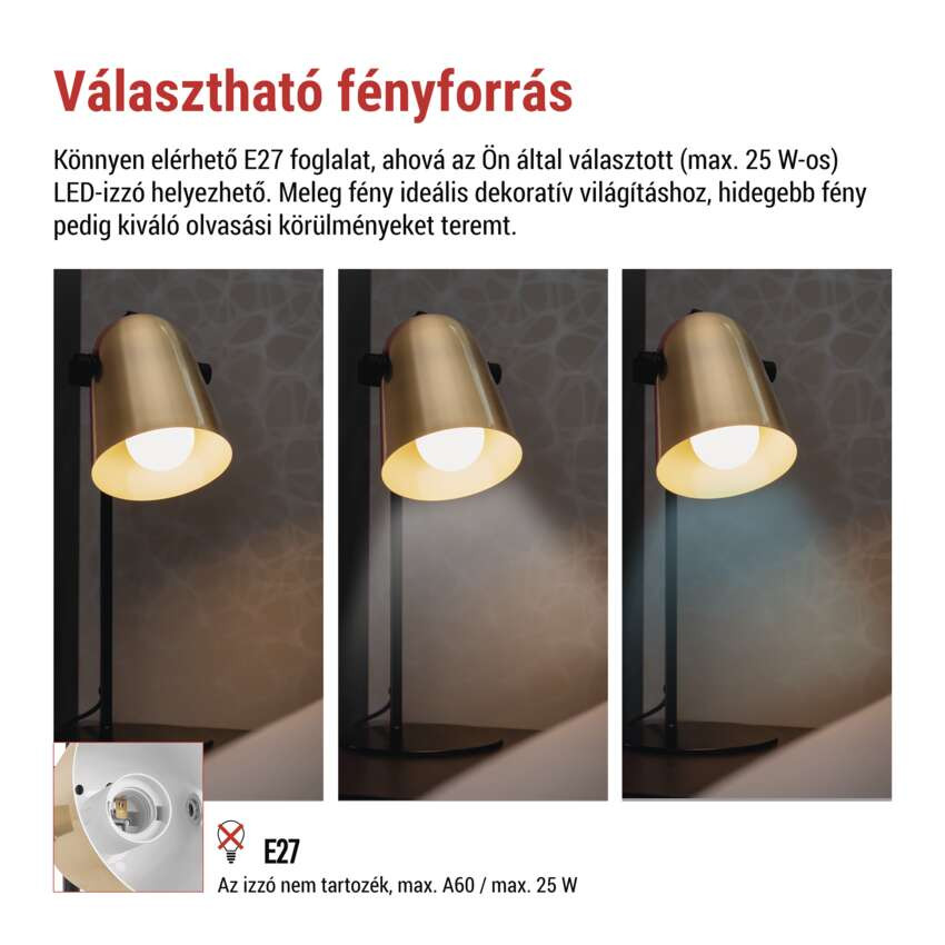 EMOS Z7642GL, EMOS Nina asztali lámpa E27 IP20, arany – 5. kép