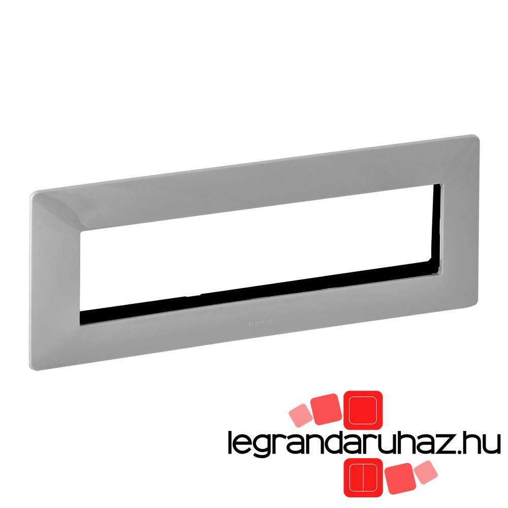 Legrand Valena Life 4x2 modulos keret, vízszintes alumínium, Legrand 752345