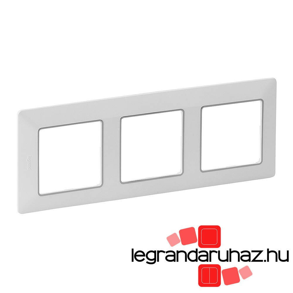 Legrand Valena Life hármas keret fehér–króm, Legrand 754033