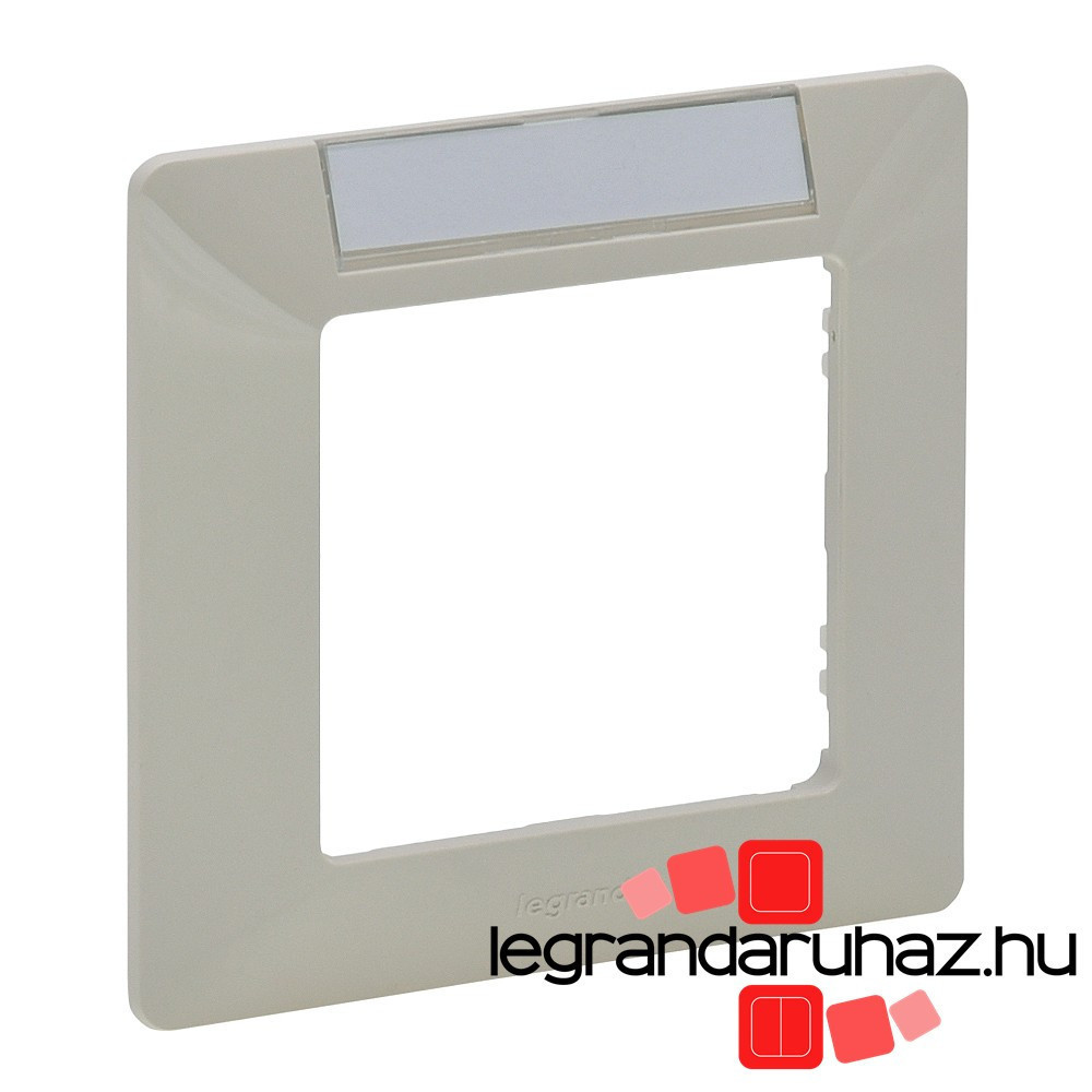 Legrand Valena Life egyes keret, címketartóval elefántcsont, Legrand 754051