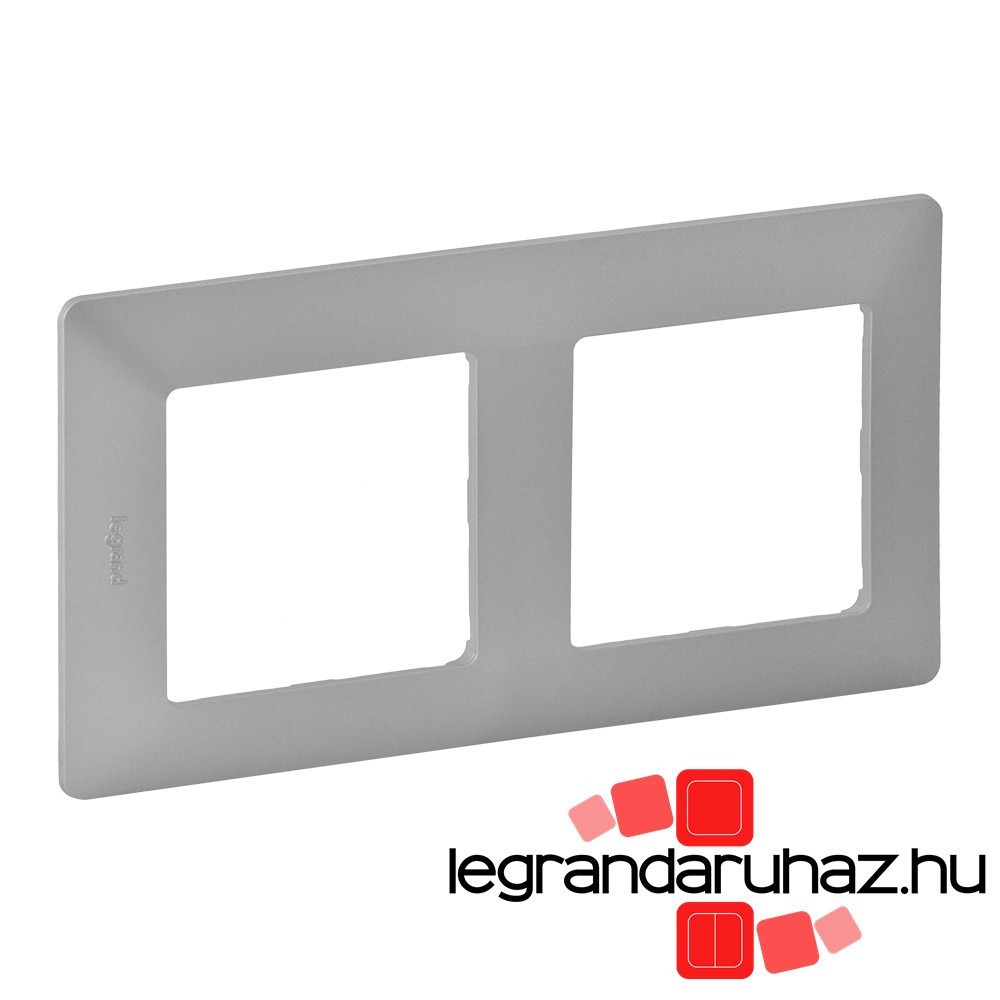 Legrand Valena Life kettős keret alumínium, Legrand 754132