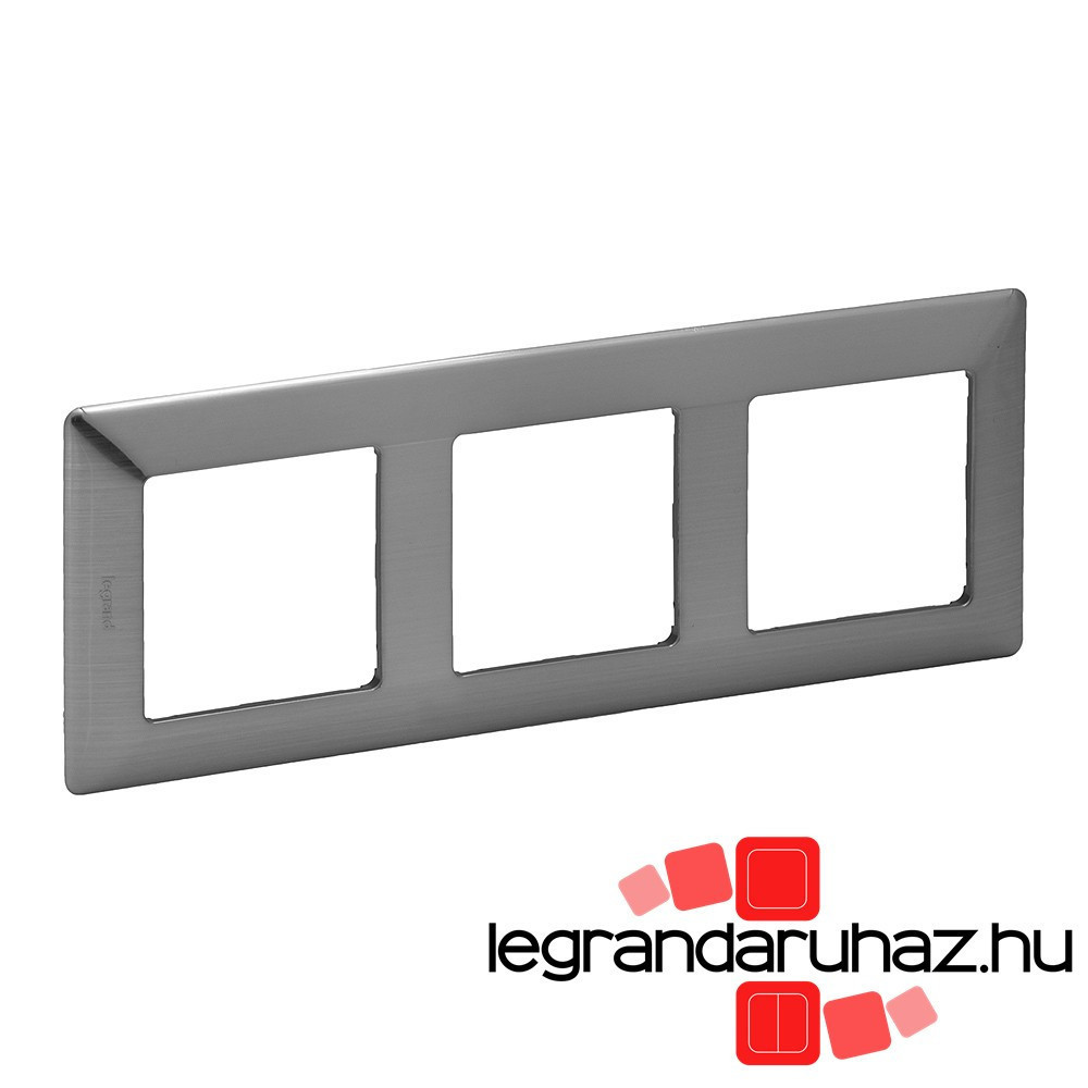 Legrand Valena Life hármas keret Inox dekor, Legrand 754153