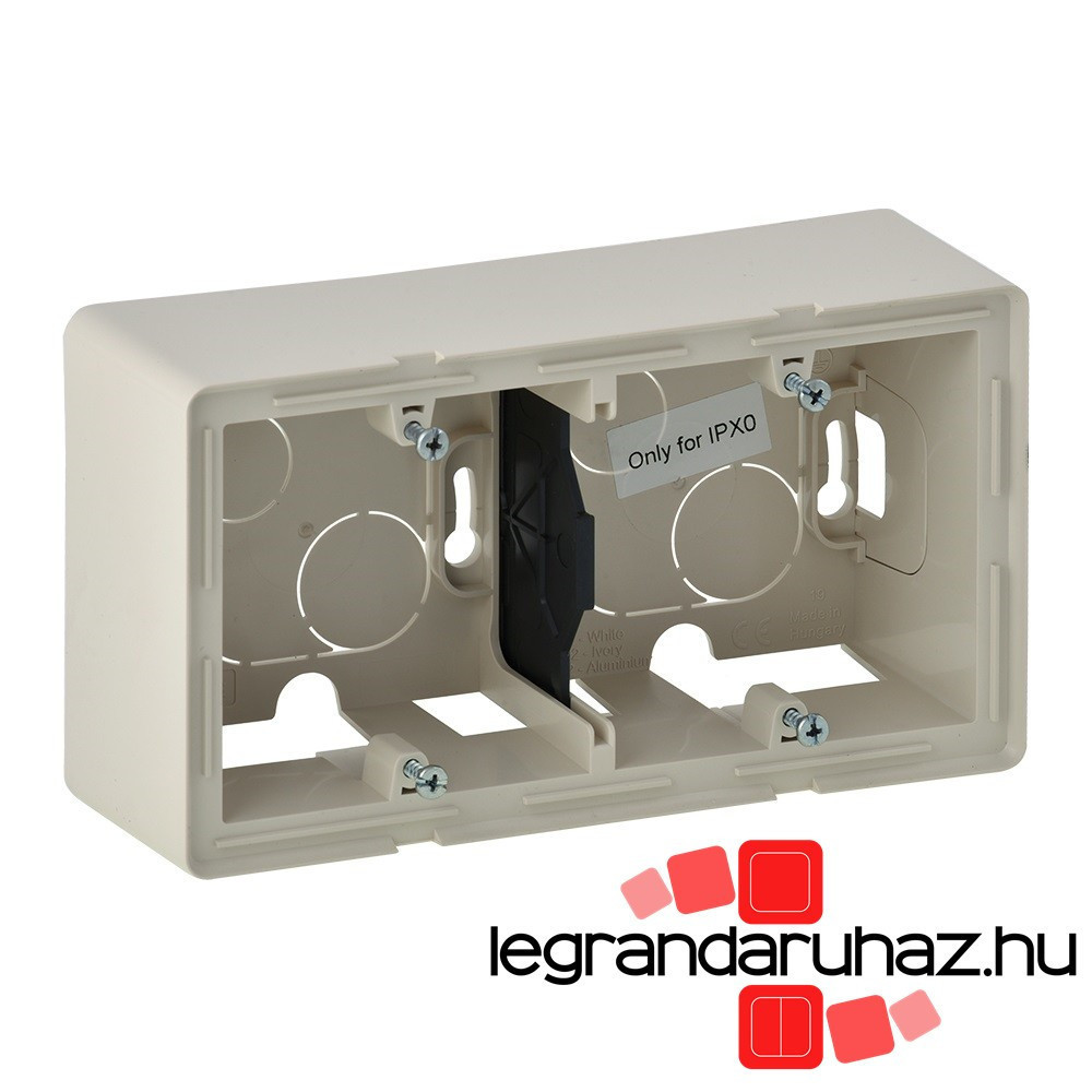 Legrand Valena Life kiemelődoboz, kettős elefántcsont, Legrand 754202