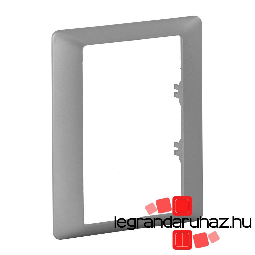 Legrand Valena Life egyes keret 2x2P+F csatlakozóaljzathoz alumínium, Legrand 754241