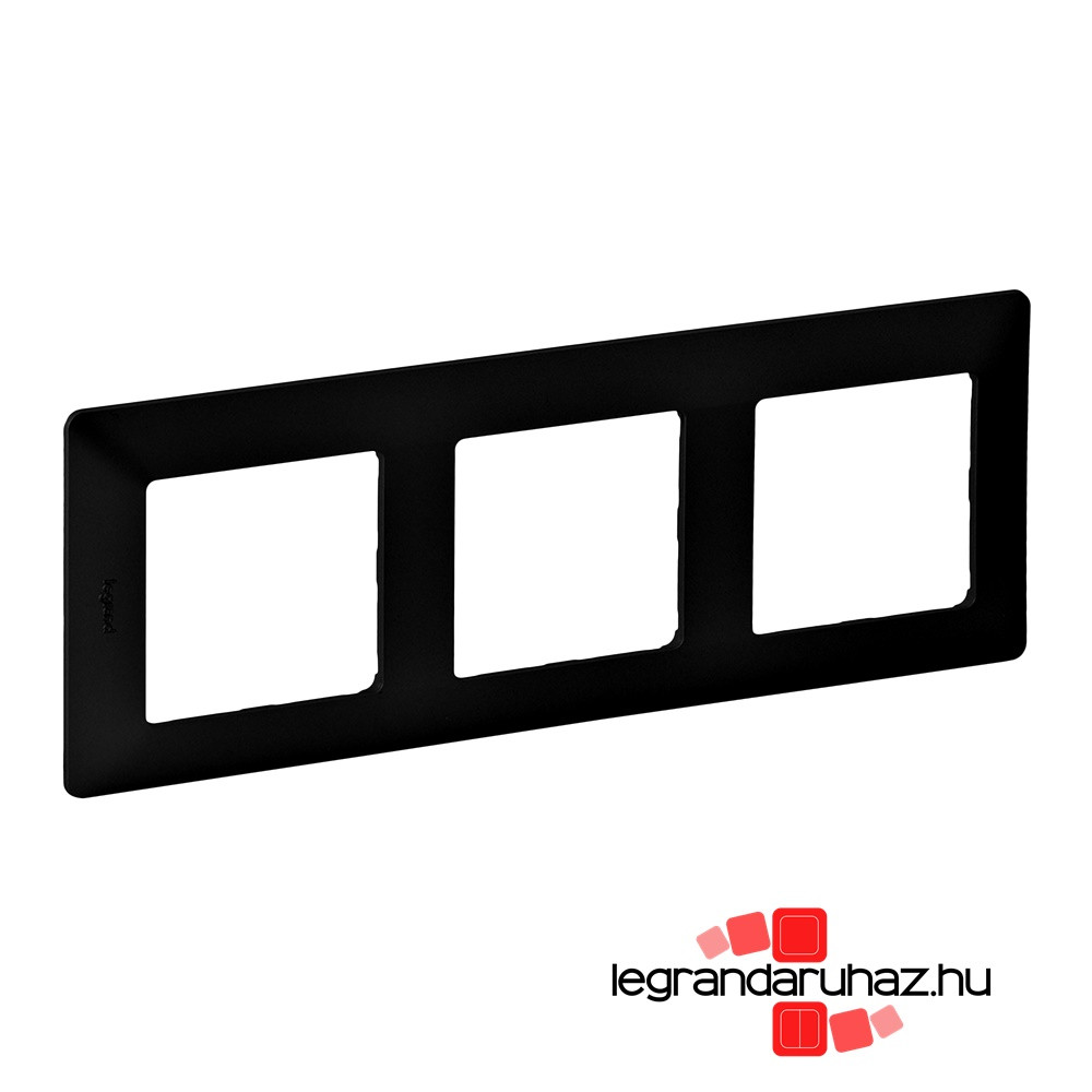 Legrand Valena Life hármas keret, fekete, Legrand 754253