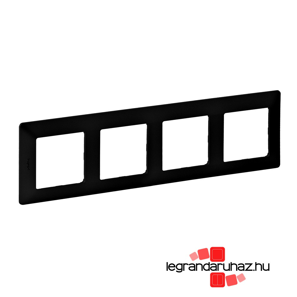 Legrand Valena Life négyes keret, fekete, Legrand 754254