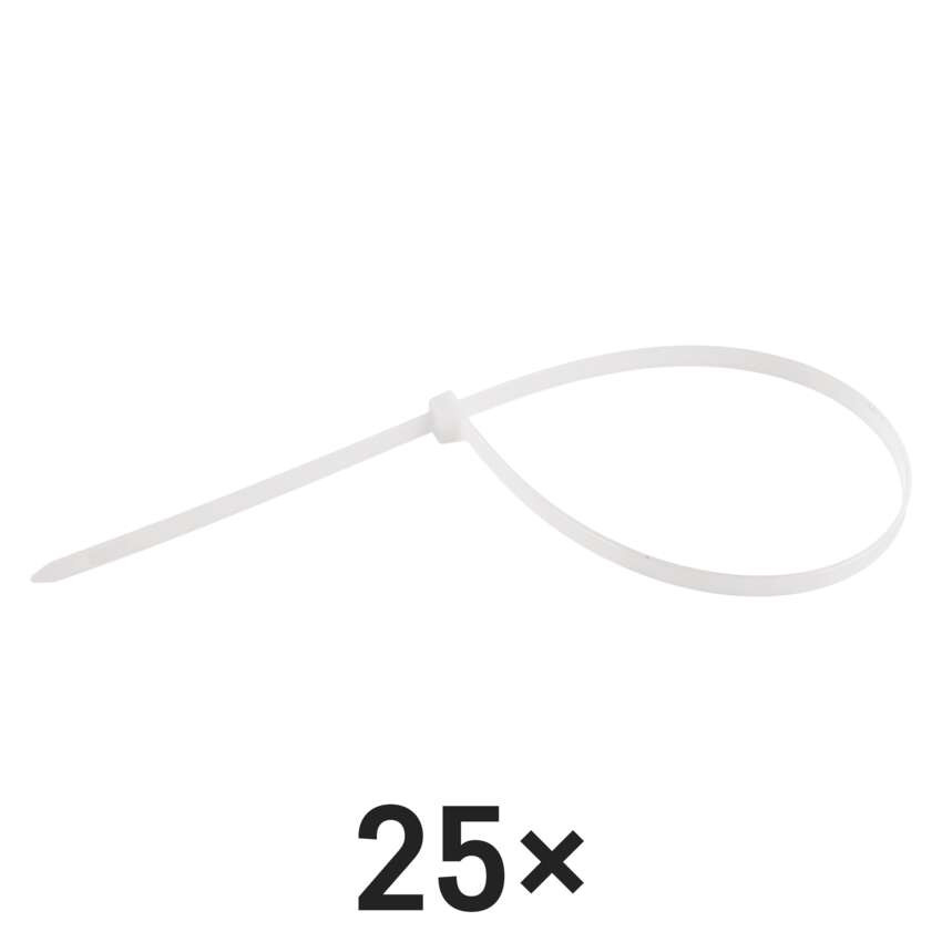 EMOS A2858, Kábelkötöző 450×7,6, fehér, 25 szt