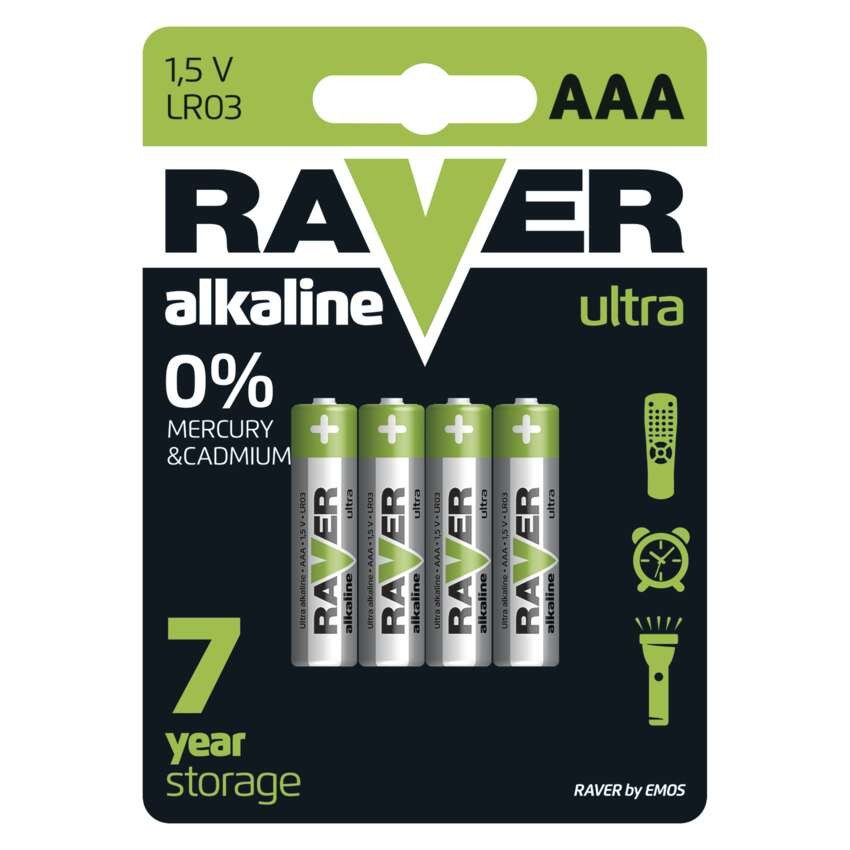 EMOS B7911, RAVER Alkáli elem AAA