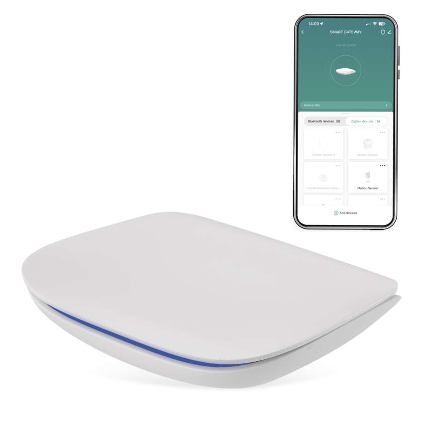 EMOS H5002, GoSmart Multifunkcionális ZigBee Gateway IP-2000Z Bluetooth-al és wifivel