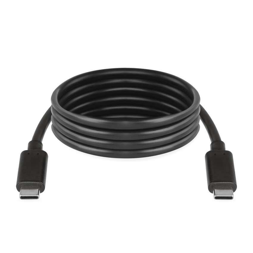 EMOS SM7028BL, Töltő- és adatkábel 2-0 USB-C / USB-C, 1 m, fekete